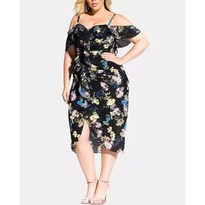 New! City Chic‎ Trendy Plus Size Honeysuckle Dress size 22